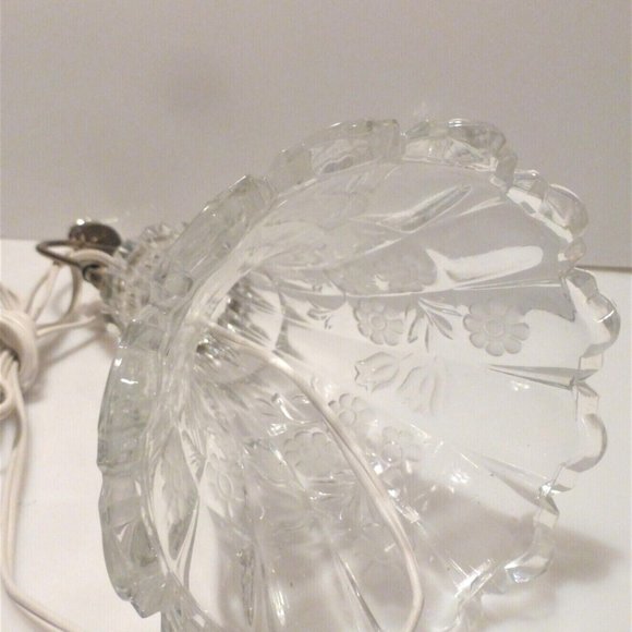 MYCOL -  Pinwheel CRYSTAL TABLE LAMP Electric Lamp Vintage Lamp Night Light - Picture 3 of 6